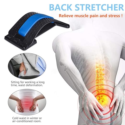 Back Stretcher / Cracker, Spine Board, Multi-Level Back Massager