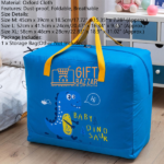Dino Waterproof Bags with Zipper and Handle Space Saving