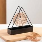 Mosquito Coil Holder, Iron Mosquito Coil Frame (Black)