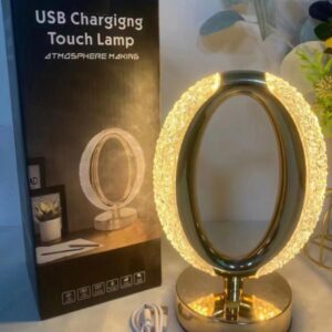 LED Crystal Oval Table Lamp