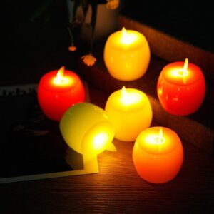 Attractive Apple-Shaped Electric Candle LED Lamp