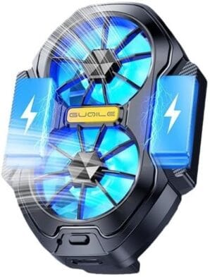 FS01 Dual Fan Rechargeable Mobile Phone Cooler Radiator Long Lasting Stronger Cooling Air