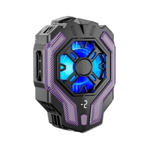 LZ-F18 Radiator RGB LED Temperature Display Cooling Fan Cell Mobile Phone Cooler for Gaming