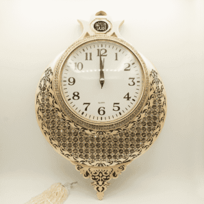 Turkish Islamic Wall Clock Decor 99 Names of Allah
