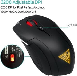 GAMDIAS GKC110 Ares V2 Red RGB Gaming Mouse
