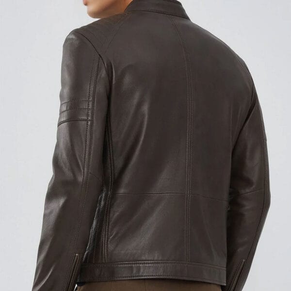 Brown-Zipper-Leather-Biker-Jacket