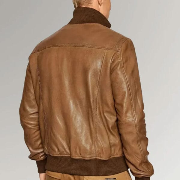 Men's-Brown-Sheepskin-Leather-Bomber-Jacket4