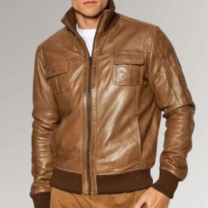 Men's-Brown-Sheepskin-Leather-Bomber-Jacket4