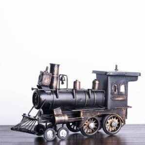 Sculpture Tabletop Vintage Train Statue
