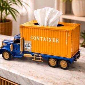 Vintage Cargo Truck Tissue Box