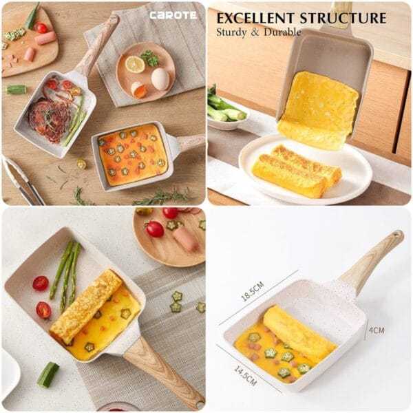 Non-Stick Fry Pan Marble Coating