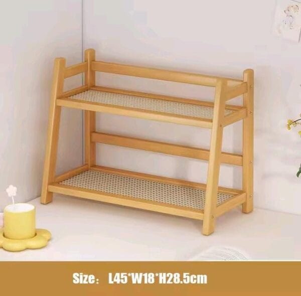 Bamboo 2 Tier Plant Stand Rack