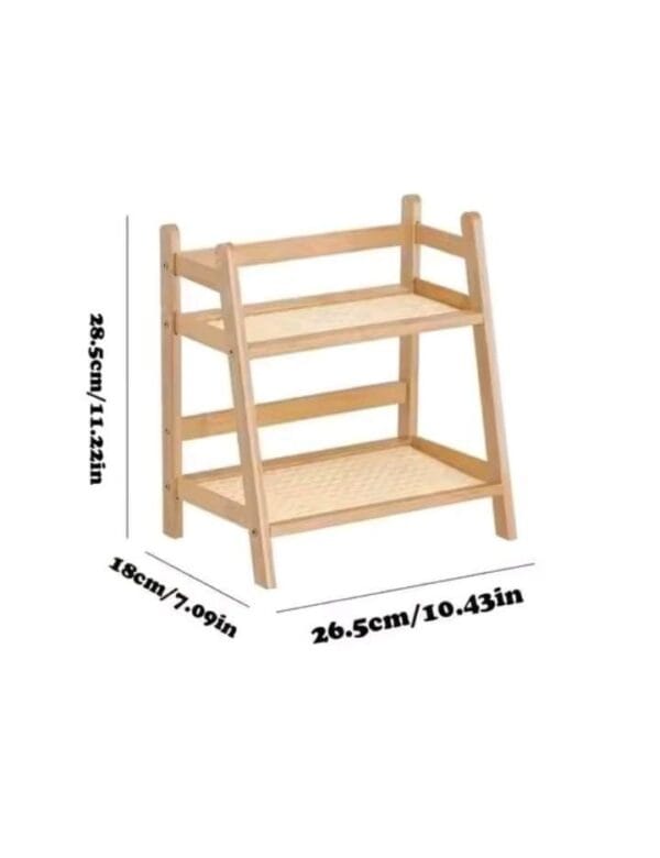 Bamboo 2 Tier Plant Stand Rack
