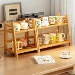 Bamboo 2 Tier Plant Stand Rack