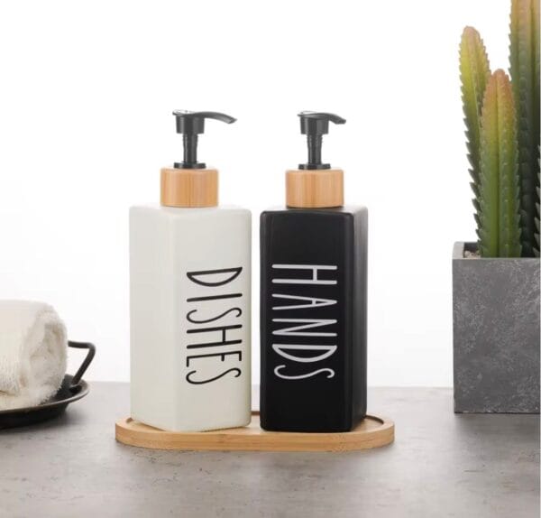 Luxury 350ML Empty Hand Wash And Lotion Packaging Glass Lotion Bottles