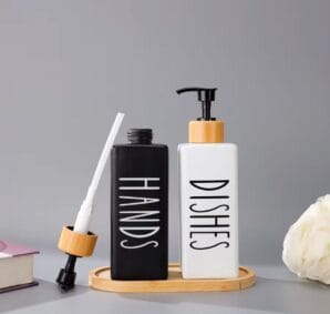 Luxury 350ML Empty Hand Wash And Lotion Packaging Glass Lotion Bottles
