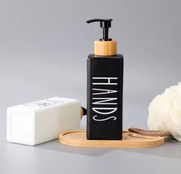 Luxury 350ML Empty Hand Wash And Lotion Packaging Glass Lotion Bottles