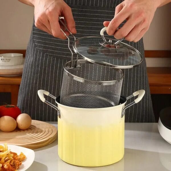 3L Stainless Steel Deep Frying Pot