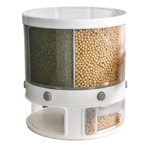 360° Rotatable 6-Grid Storage Container