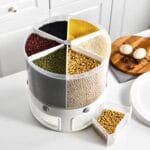 360° Rotatable 6-Grid Storage Container