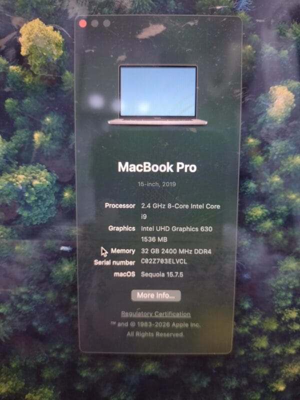 Macbook Pro 2019