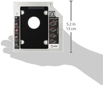 Universal Caddy Drive 9.5mm 2.5 Inch Sata Aluminum 2nd Hdd Caddy Ssd And Hdd Hard Disk Driver Case