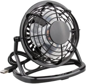 Small USB Desk Fan Quiet Personal Cooling Fan with Rotation Detachable Design for Easy Cleaning for Office and Home Use