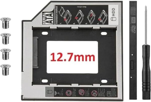 12.7mm Aluminum 2nd HDD SDD Hard Disk Caddy