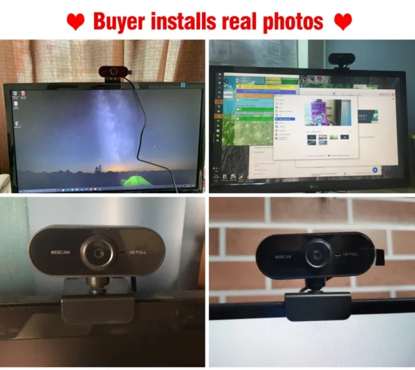 Webcam Mini Camera Full HD 1080P Small USB Web Cam With Microphone