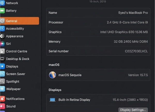MacBook Pro 2019